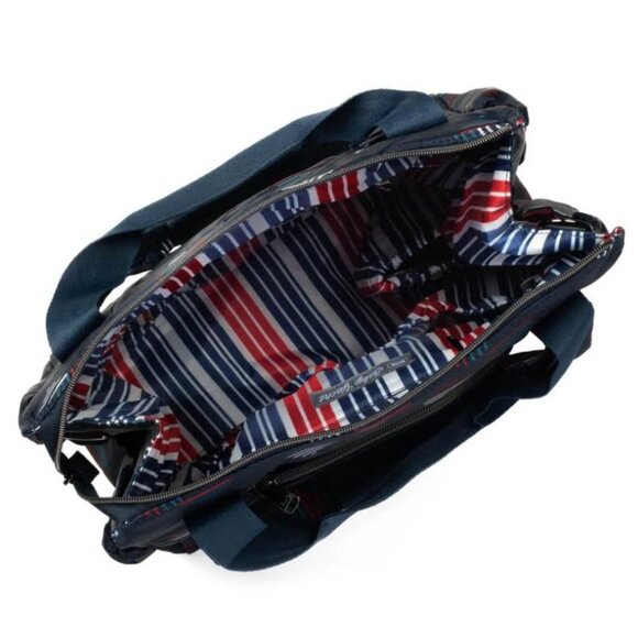 Lug Kerstin Lindquist Baby Yacht Carry-All Zip-Top Tote Hearts Liberty - Picture 2 of 13